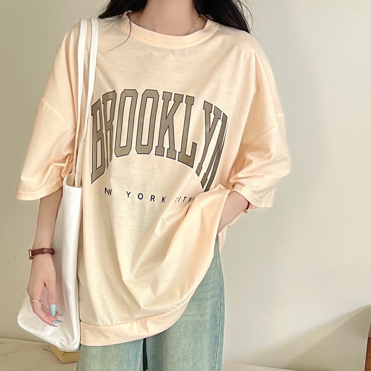 BROOKLYNプリントオーバーＴシャツ 春 夏 | SHEENA  | 詳細画像33 