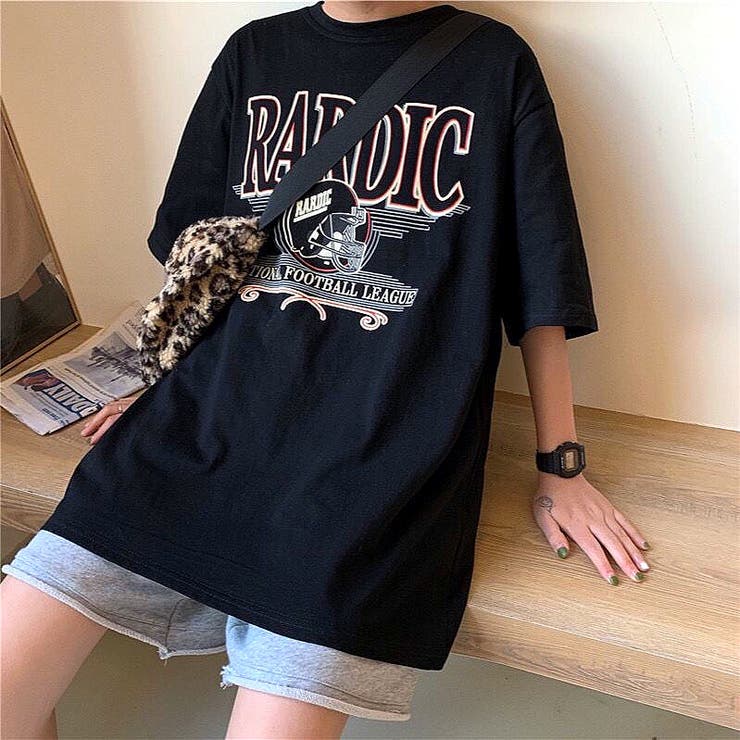 RARDICロゴオーバーサイズTシャツ 春 夏[品番：SHNW0009615