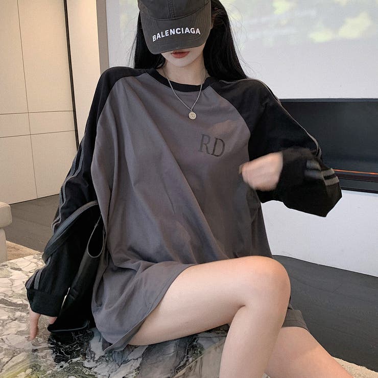 袖ライン配色ラグランルーズロンT 秋 冬 | SHEENA  | 詳細画像18 