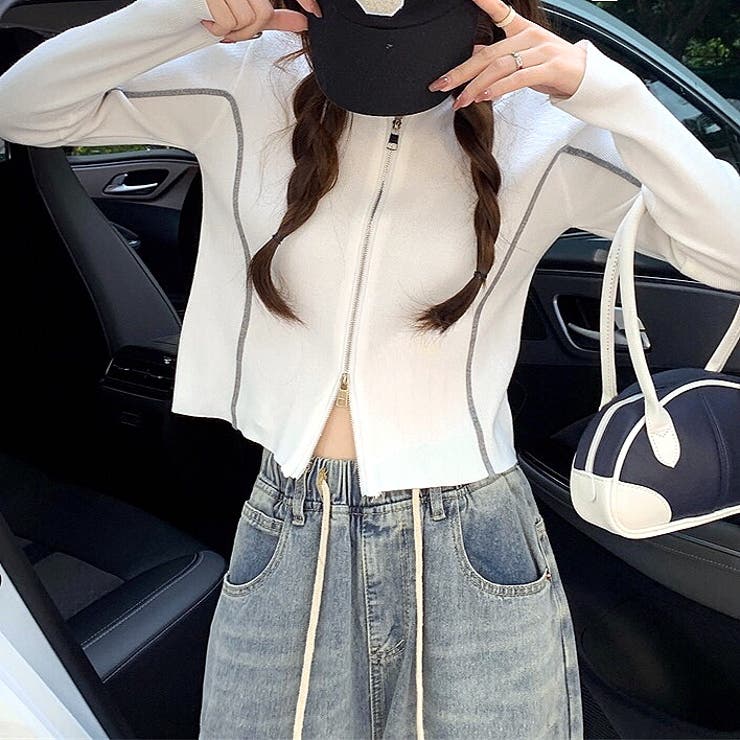トップス Lina rienda | 2WAY Rロゴニットトップス (ニット ) |SHEL'TTER WEBSTORE