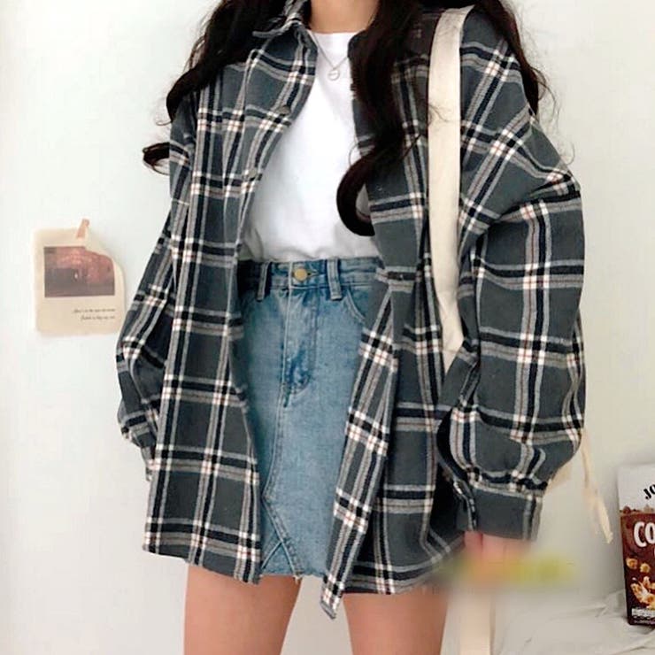 ボリュームスリーブBIGチェックシャツ GYDA（ジェイダ）の「ボリュームスリーブBIGチェックシャツ（シャツ
