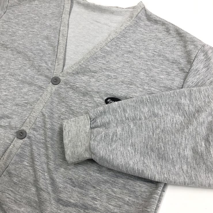 ロゴパッチ付BIGスウェットカーディガン 秋 冬[品番：SHNW0009949