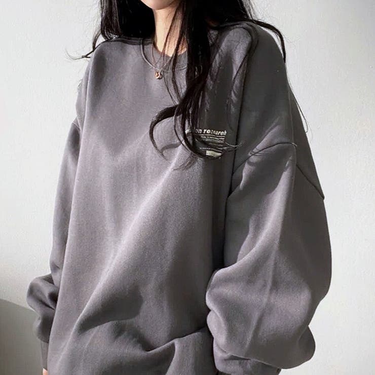 Motivationロゴオーバーサイズトレーナー 秋 冬 | SHEENA  | 詳細画像11 