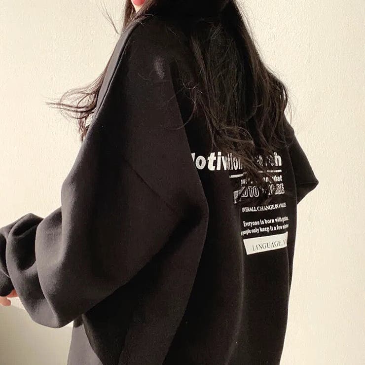 Motivationロゴオーバーサイズトレーナー 秋 冬 | SHEENA  | 詳細画像16 