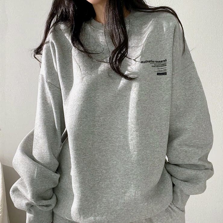 Motivationロゴオーバーサイズトレーナー 秋 冬 | SHEENA  | 詳細画像17 