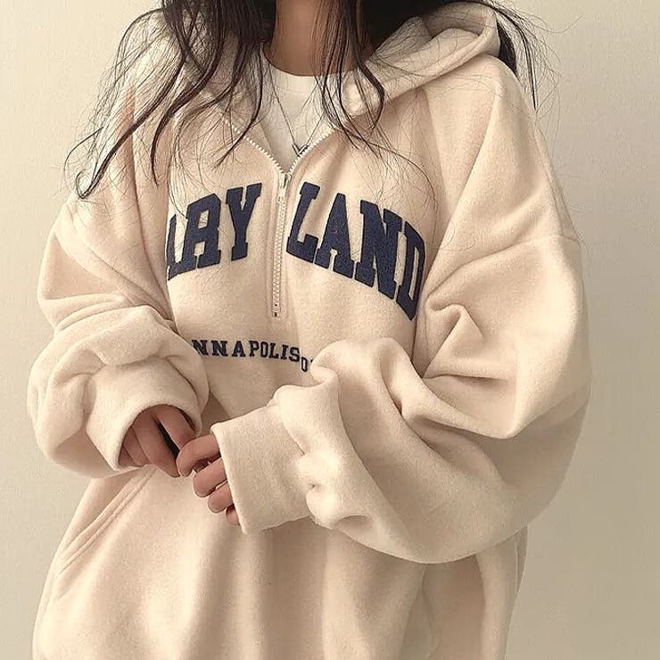 刺しゅうロゴボアハーフジッププルオーバー 秋 冬 | SHEENA  | 詳細画像14 