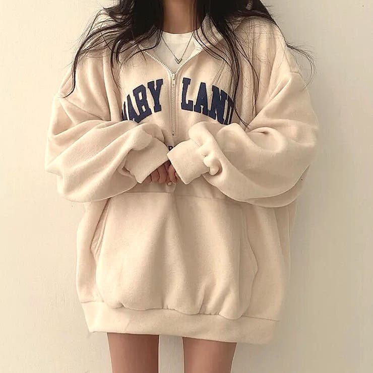 刺しゅうロゴボアハーフジッププルオーバー 秋 冬 | SHEENA  | 詳細画像17 