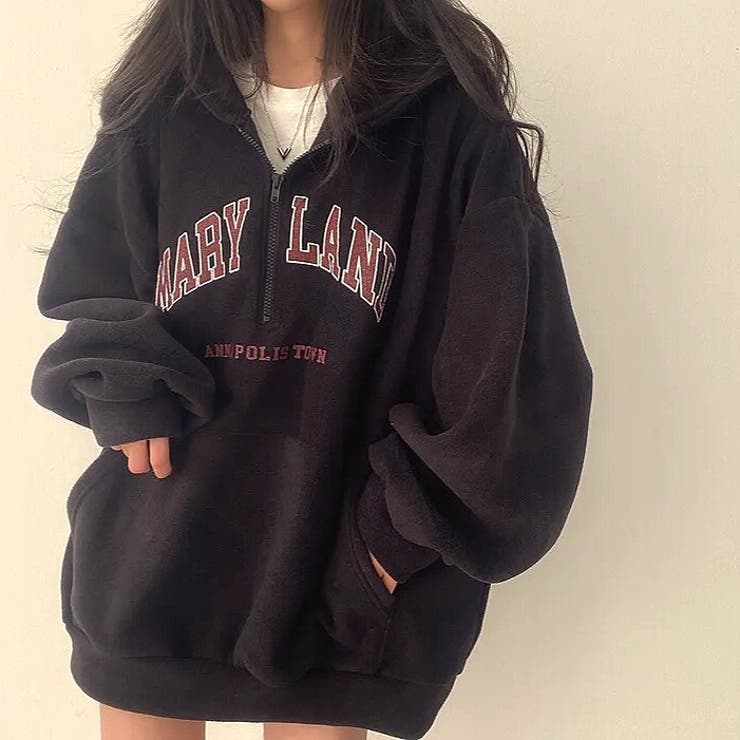 刺しゅうロゴボアハーフジッププルオーバー 秋 冬 | SHEENA  | 詳細画像6 