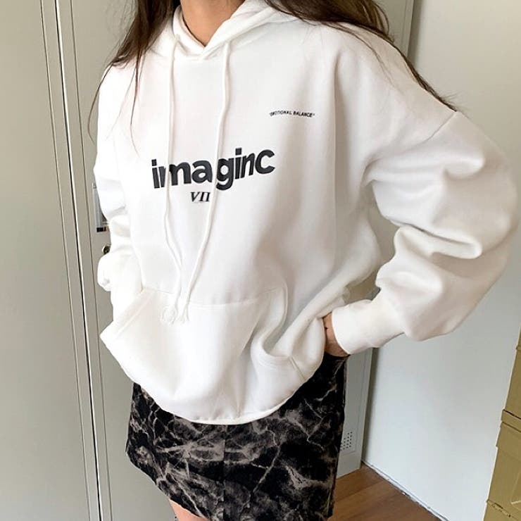 imagincロゴオーバーサイズパーカー 秋 冬[品番：SHNW0010092