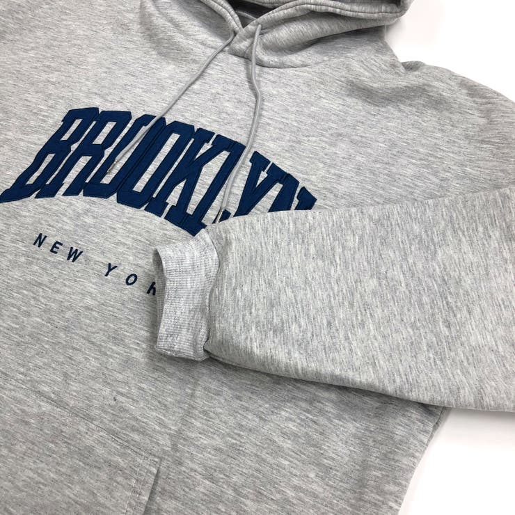 BROOKLYNロゴオーバーサイズパーカー 秋 冬[品番：SHNW0010258