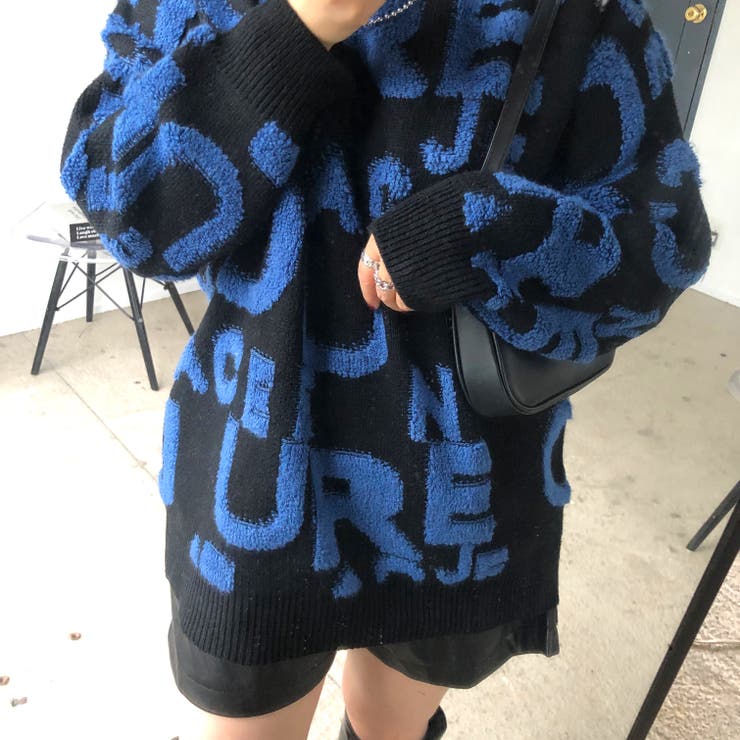 もこもこアルファベットニットプルオーバー 秋 冬 | SHEENA  | 詳細画像15