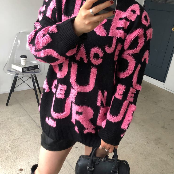 もこもこアルファベットニットプルオーバー 秋 冬 | SHEENA  | 詳細画像25