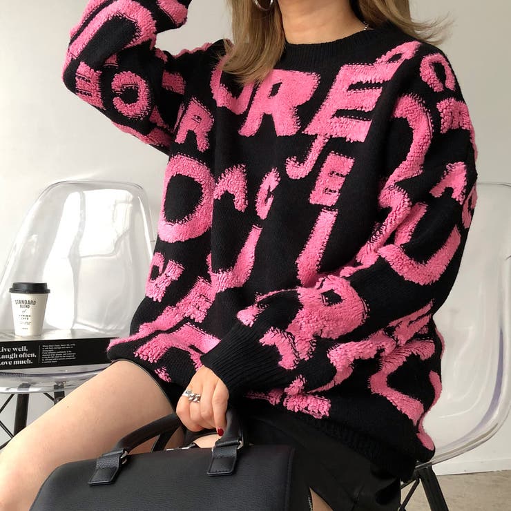 もこもこアルファベットニットプルオーバー 秋 冬 | SHEENA  | 詳細画像27