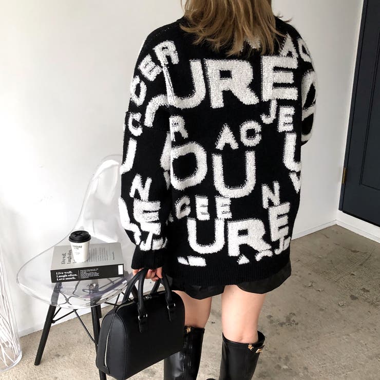 もこもこアルファベットニットプルオーバー 秋 冬 | SHEENA  | 詳細画像4