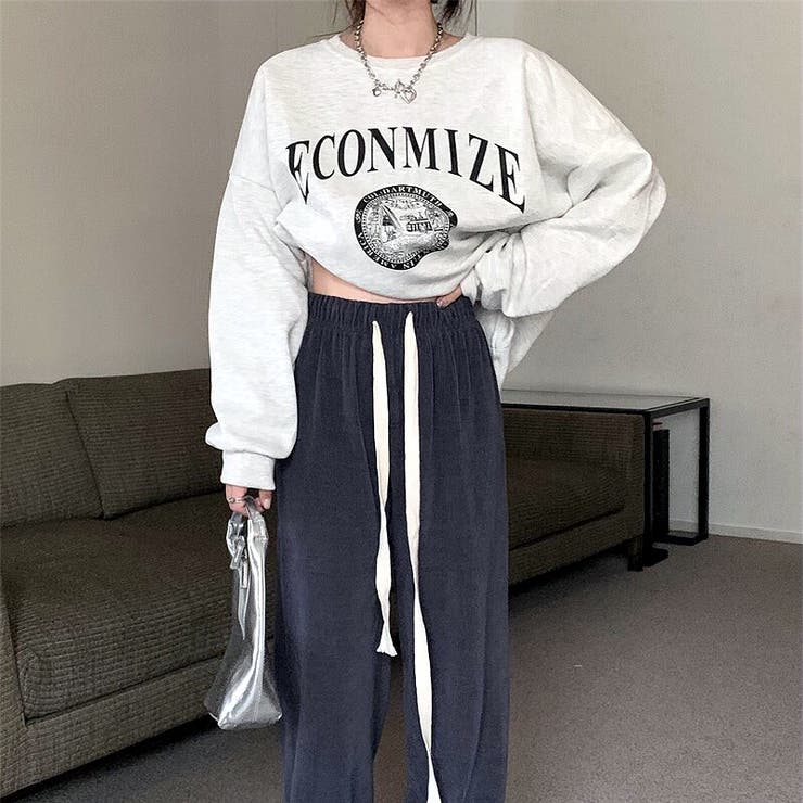 ECONMIZEロゴプリントルーズトレーナー 秋 冬[品番：SHNW0010343]｜SHEENA （シーナ）｜レディース｜Shoplist