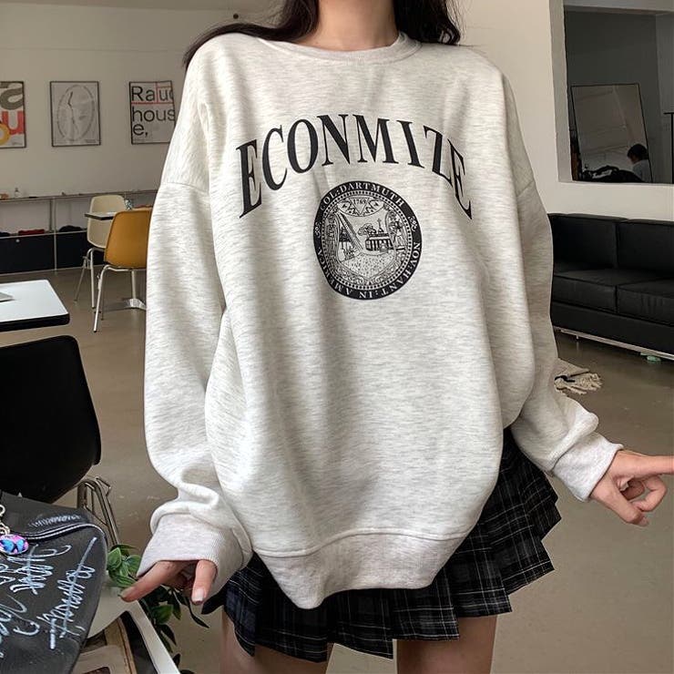 ECONMIZEロゴプリントルーズトレーナー 秋 冬[品番：SHNW0010343]｜SHEENA （シーナ）｜レディース｜Shoplist