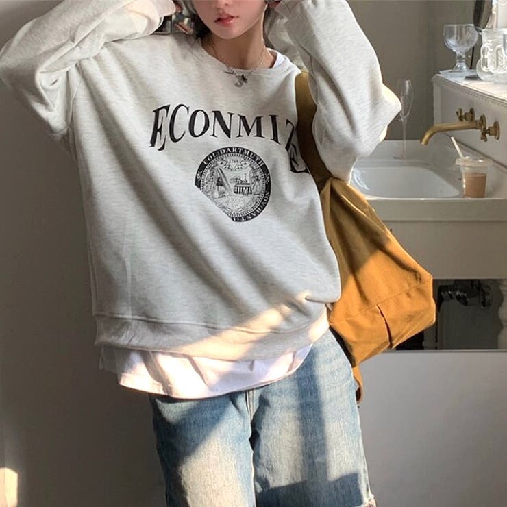 ECONMIZEロゴプリントルーズトレーナー 秋 冬[品番：SHNW0010343]｜SHEENA （シーナ）｜レディース｜Shoplist