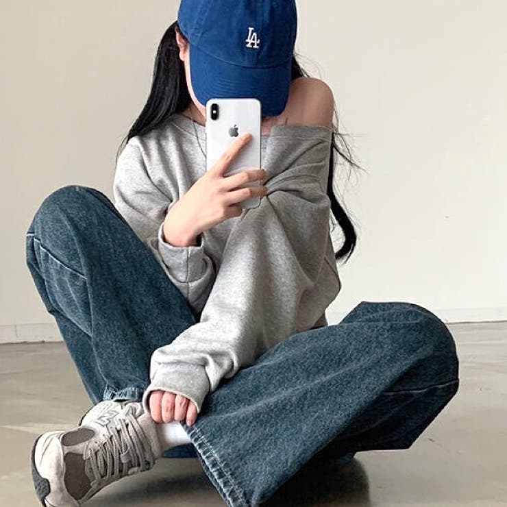 ワイドネックショート丈トレーナー 春 秋 | SHEENA  | 詳細画像13 