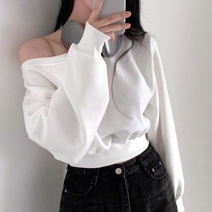 ワイドネックショート丈トレーナー 春 秋 | SHEENA  | 詳細画像18 