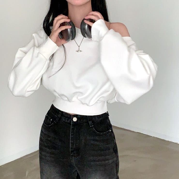 ワイドネックショート丈トレーナー 春 秋 | SHEENA  | 詳細画像21 