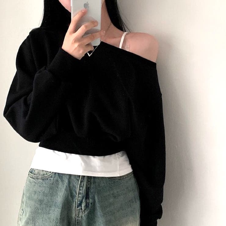 ワイドネックショート丈トレーナー 春 秋 | SHEENA  | 詳細画像28 