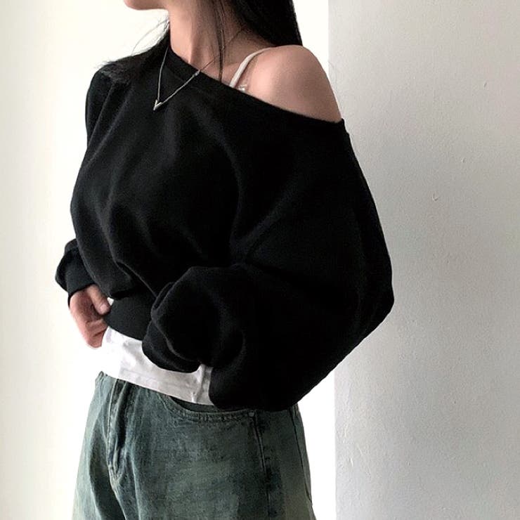 ワイドネックショート丈トレーナー 春 秋 | SHEENA  | 詳細画像31 