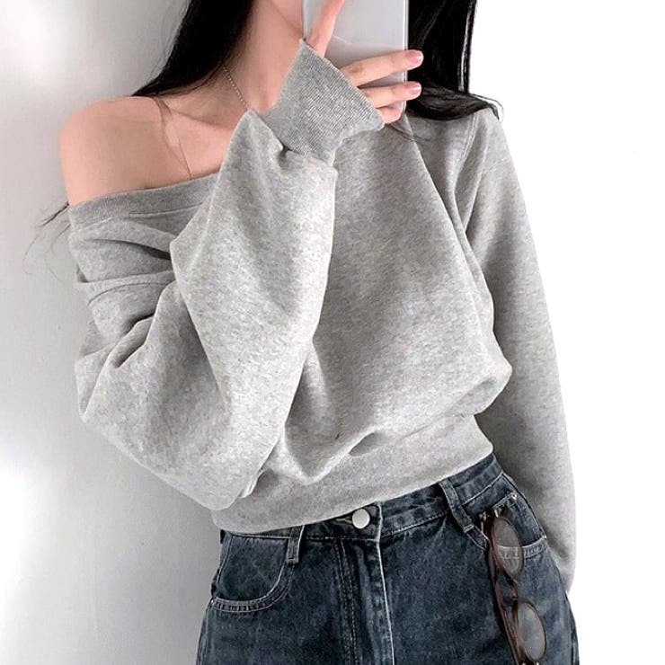 ワイドネックショート丈トレーナー 春 秋 | SHEENA  | 詳細画像7 