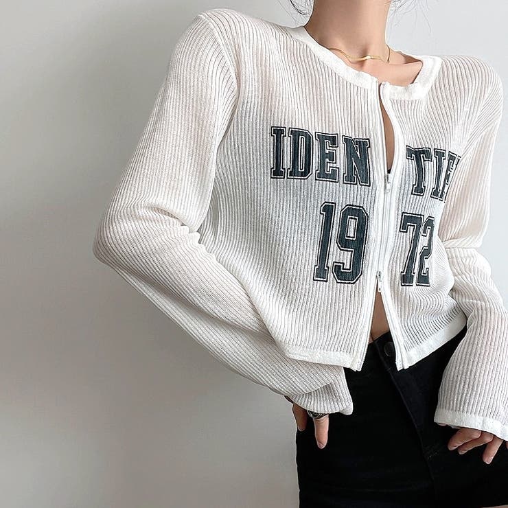 トップス S SLY | FRONT ZIP CUT RIB トップス (Tシャツ・カットソー(半袖