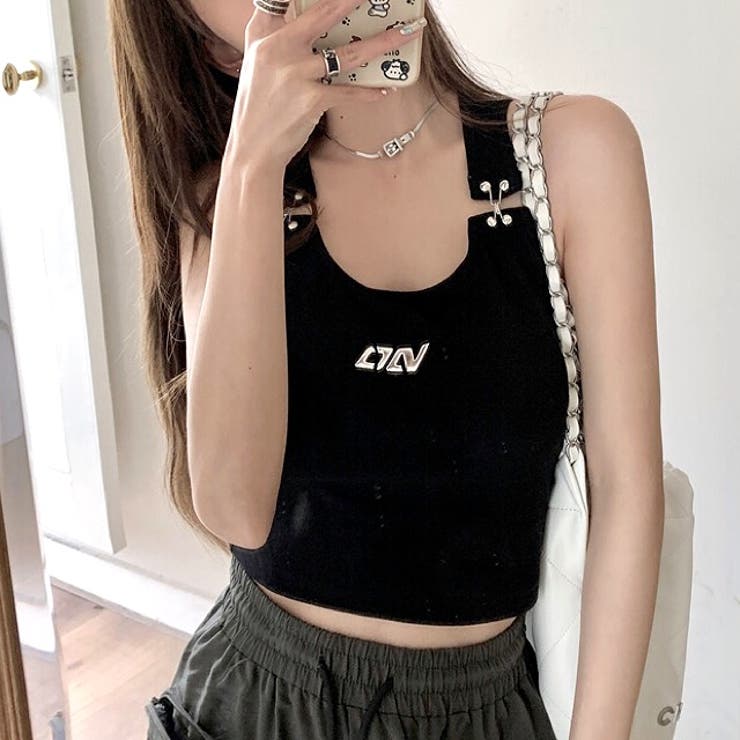 メタルロゴフックショルダータンク 春 夏 | SHEENA  | 詳細画像16 