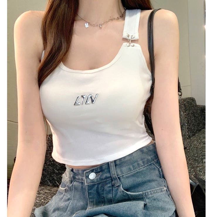 メタルロゴフックショルダータンク 春 夏 | SHEENA  | 詳細画像2 