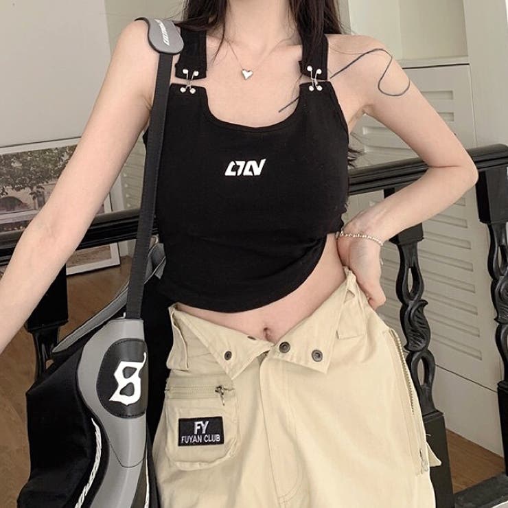 メタルロゴフックショルダータンク 春 夏 | SHEENA  | 詳細画像20 