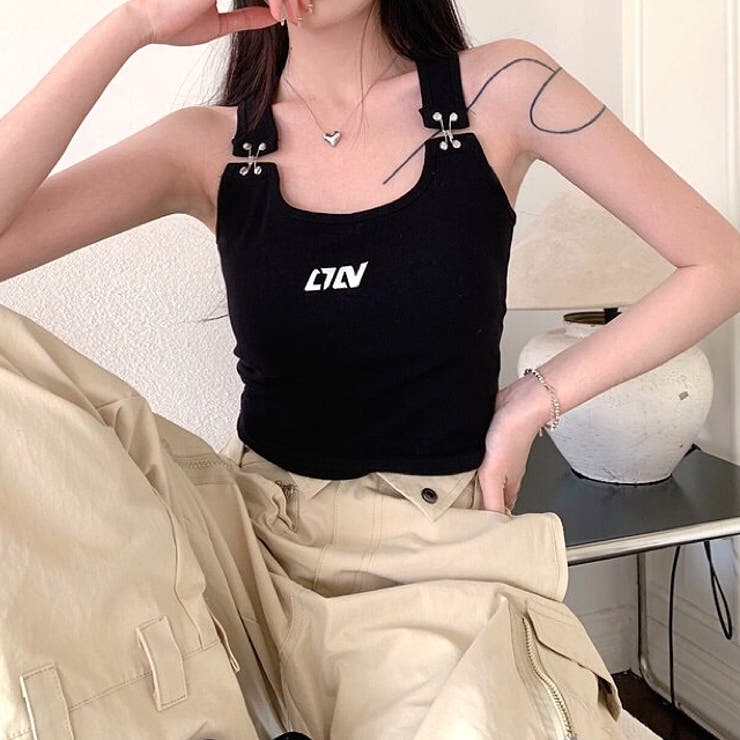 メタルロゴフックショルダータンク 春 夏 | SHEENA  | 詳細画像23 