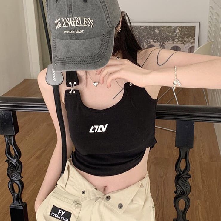 メタルロゴフックショルダータンク 春 夏 | SHEENA  | 詳細画像24 