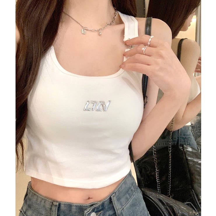 メタルロゴフックショルダータンク 春 夏 | SHEENA  | 詳細画像4 