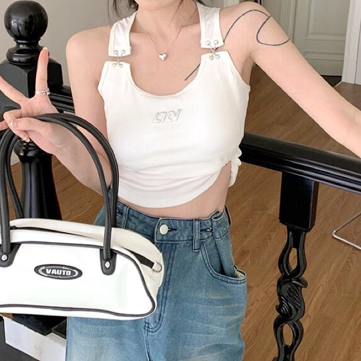 メタルロゴフックショルダータンク 春 夏 | SHEENA  | 詳細画像7 