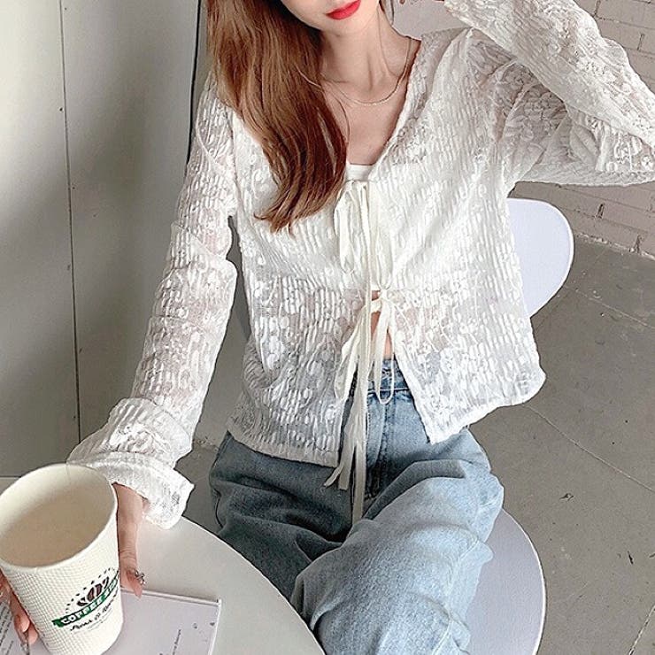 シアーレースカーディガン 春 夏 | SHEENA  | 詳細画像9 