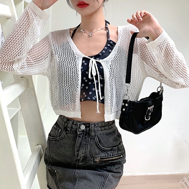 メッシュニットカーディガン 春 夏 | SHEENA  | 詳細画像11 