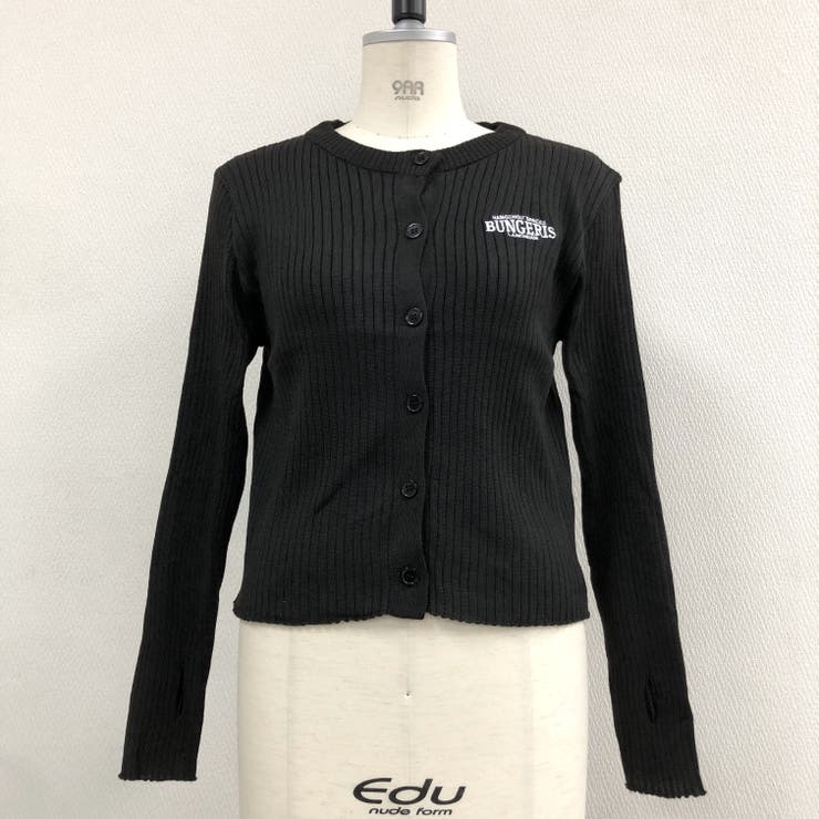 サムホール付き刺しゅうロゴニットカーディガン 秋 冬 | SHEENA  | 詳細画像33 