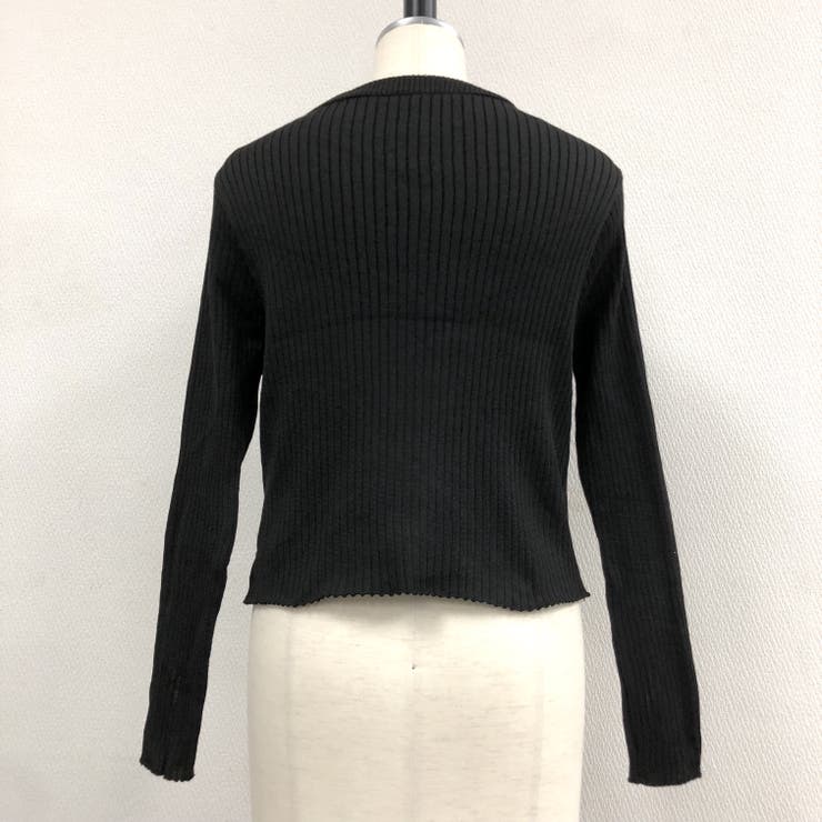 サムホール付き刺しゅうロゴニットカーディガン 秋 冬 | SHEENA  | 詳細画像34 