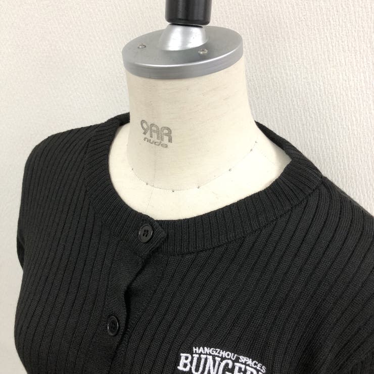 サムホール付き刺しゅうロゴニットカーディガン 秋 冬 | SHEENA  | 詳細画像35 