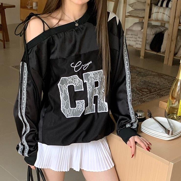 サイドラインレースロゴゲームシャツロンT 秋 冬 | SHEENA  | 詳細画像11 