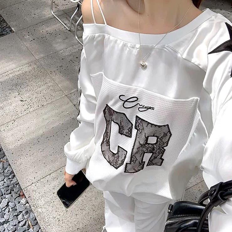 サイドラインレースロゴゲームシャツロンT 秋 冬 | SHEENA  | 詳細画像22 