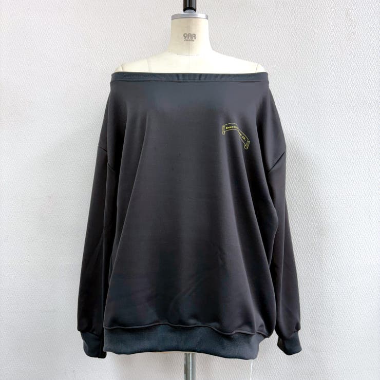 バックサークルロゴプリントオフショルダースウェットトレーナー 春 秋 | SHEENA  | 詳細画像28 