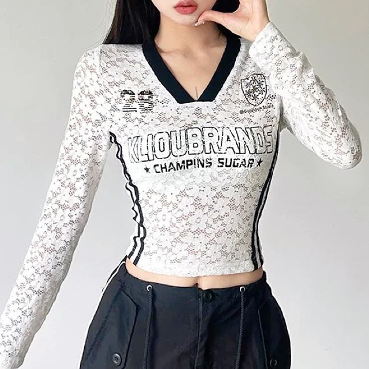 サイドラインゲームシャツレーストップス 春 夏 | SHEENA  | 詳細画像10 