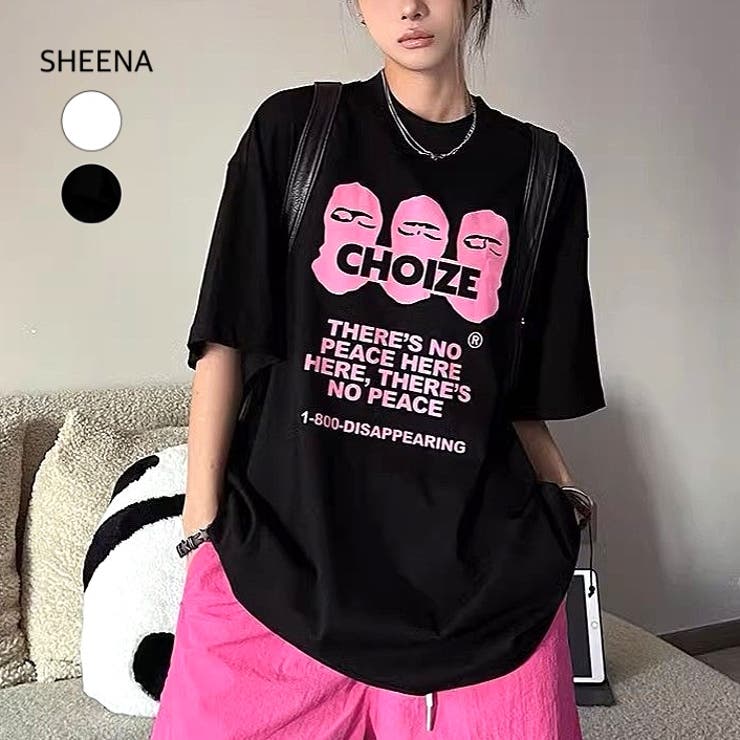 オーバーサイズグラフィックロゴプリントTシャツ | SHEENA  | 詳細画像1 
