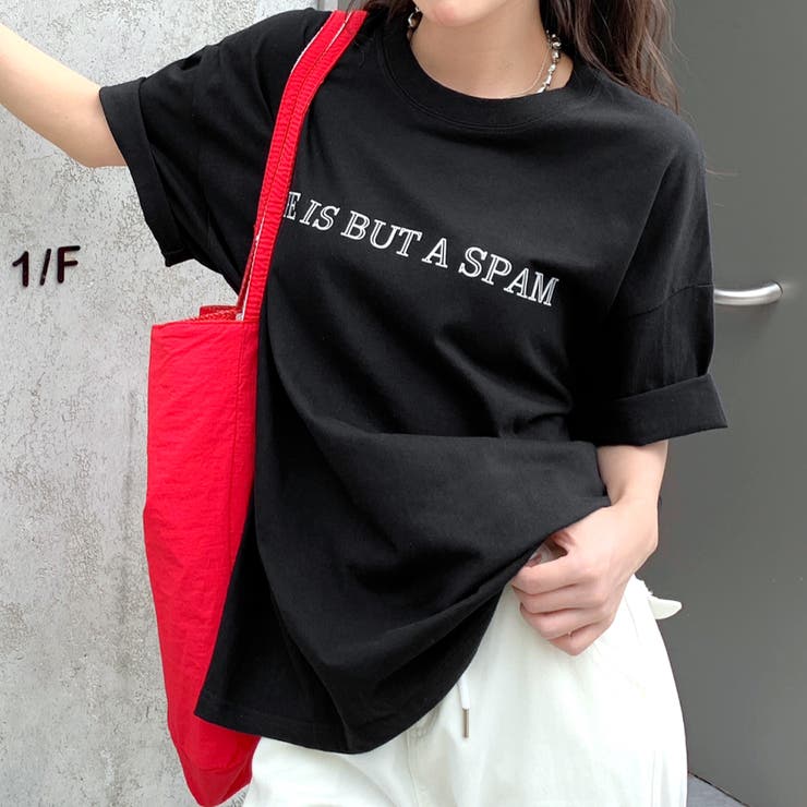バックフラワーロゴプリントオーバーサイズTシャツ | SHEENA  | 詳細画像20 