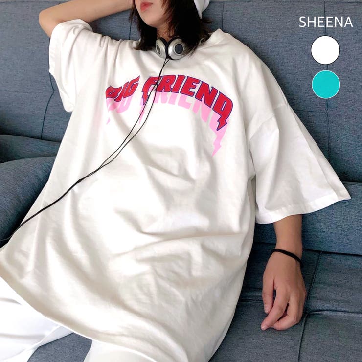 BIG FRIENDロゴプリントルーズTシャツ | SHEENA  | 詳細画像1 