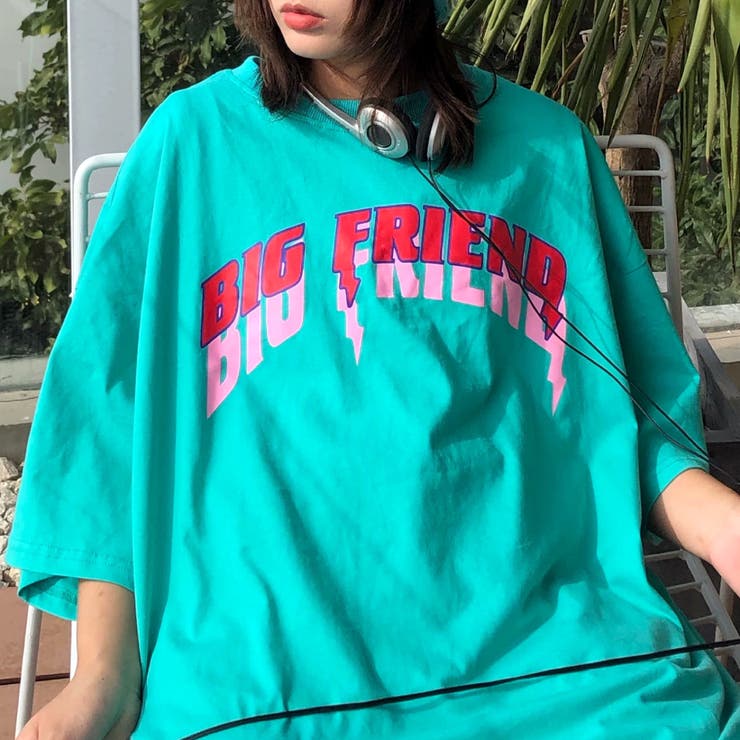 BIG FRIENDロゴプリントルーズTシャツ | SHEENA  | 詳細画像10 