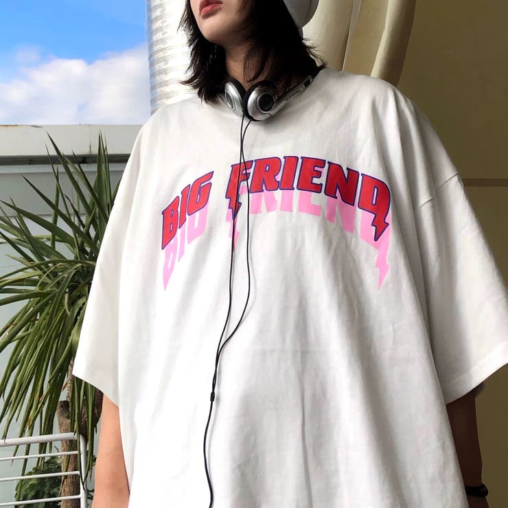 BIG FRIENDロゴプリントルーズTシャツ | SHEENA  | 詳細画像2 