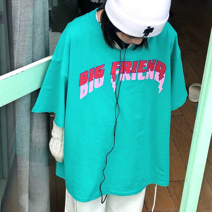 BIG FRIENDロゴプリントルーズTシャツ | SHEENA  | 詳細画像8 